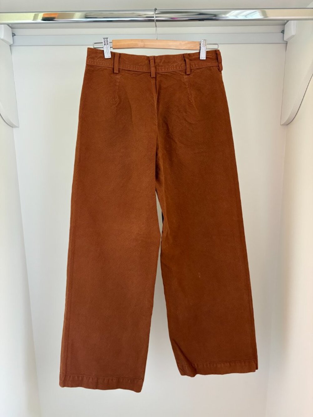 Jesse Kamm Pants — Wide-Leg Trousers, Tone 34, Size 10 - Picture 5 of 6